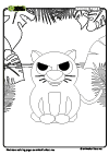 Coloring Page Cougar