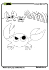 Coloring Page Crab