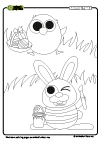 Coloring Page Easter Bunny