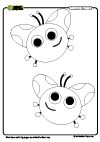 Coloring Page Ladybug