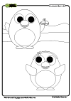Coloring Page Penguins